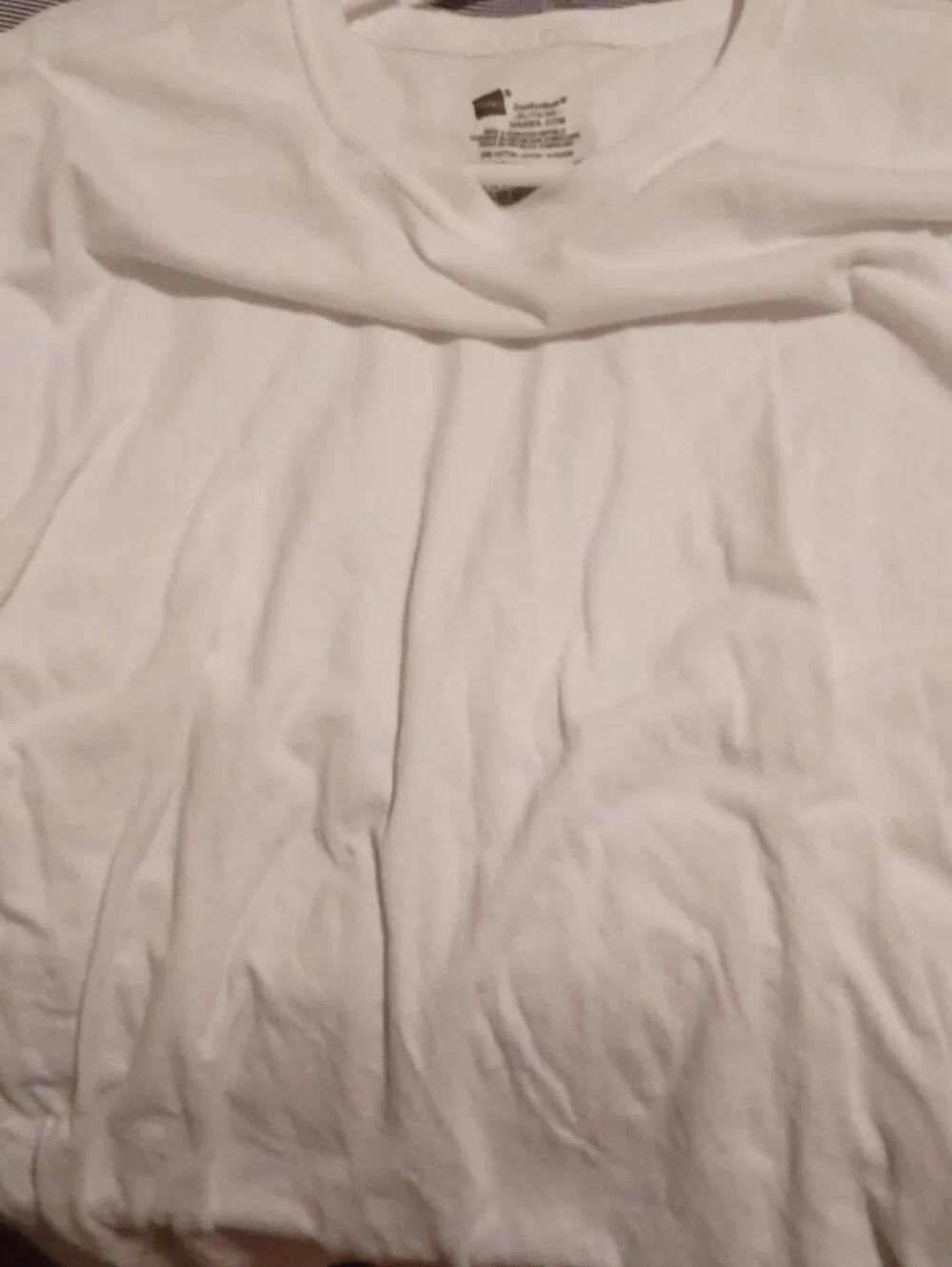 -- 5 White Crew Neck T-Shirt Men's Size XLarge Casual